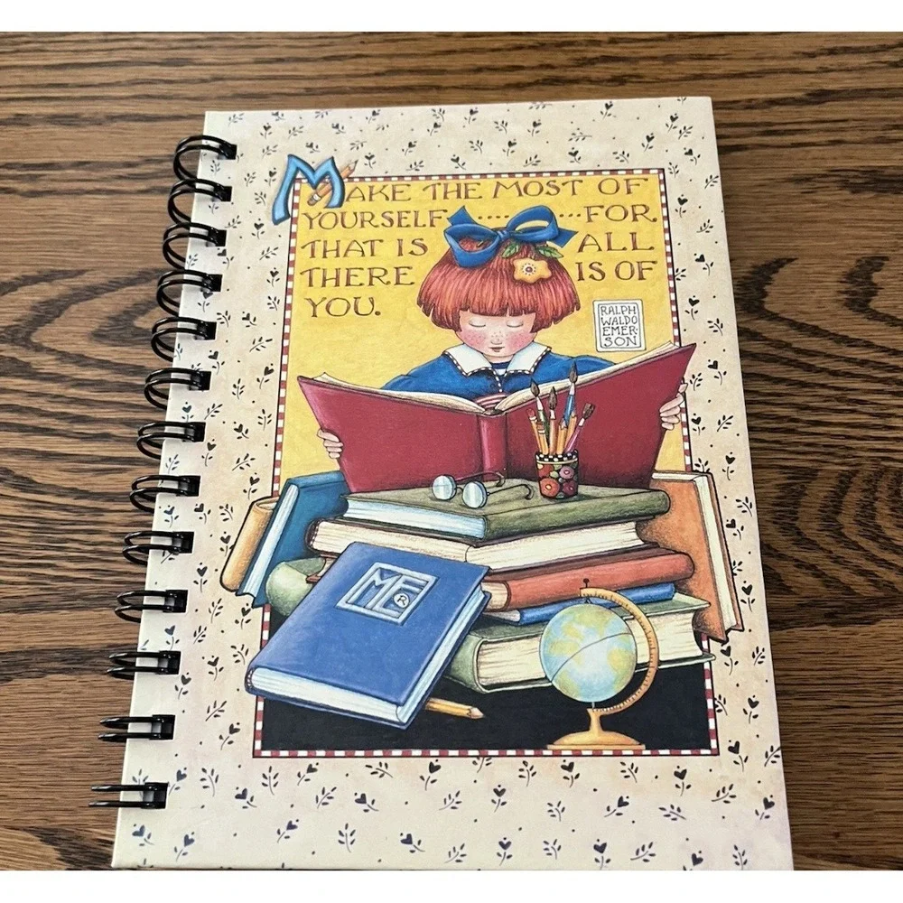 Mary Engelbreit Journal Diary Make The Most Of‎ Yourself Spiral Notebook 30498